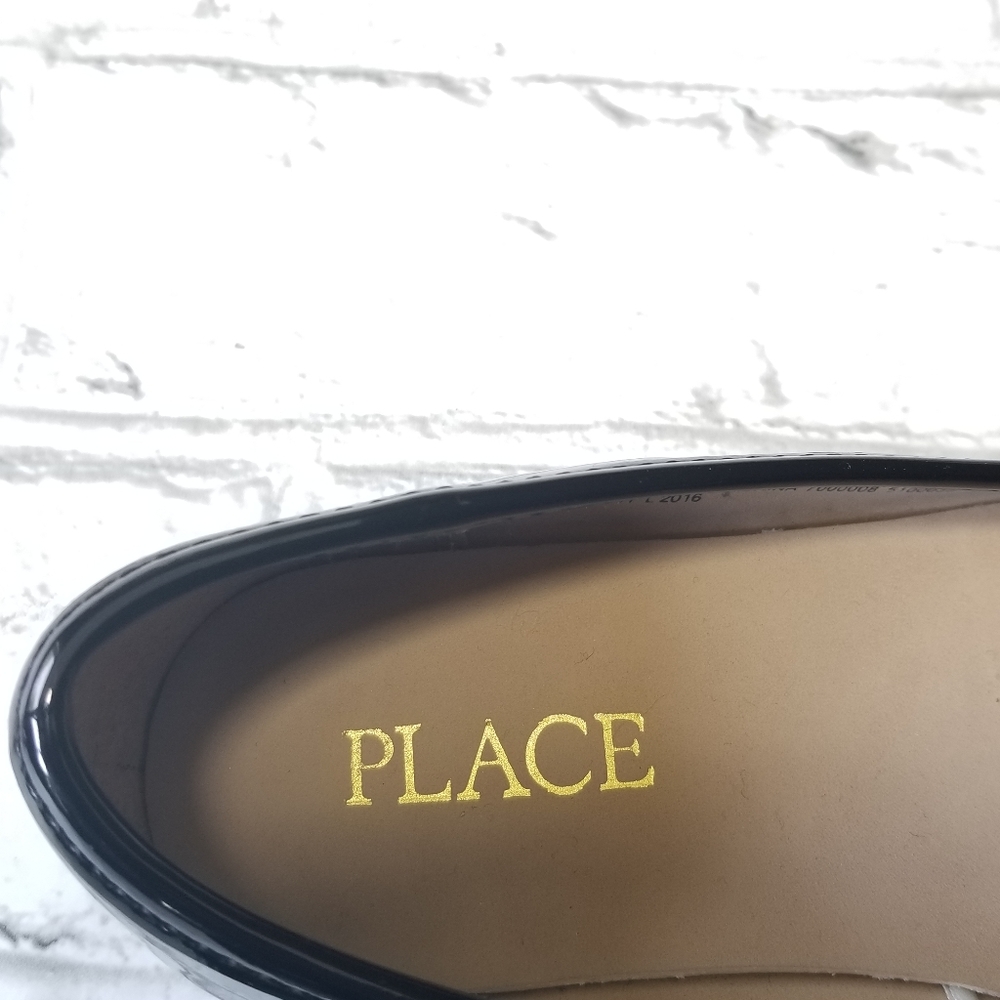 Children's Place Patent Black Flats Size 12 - Picture 5 of 9